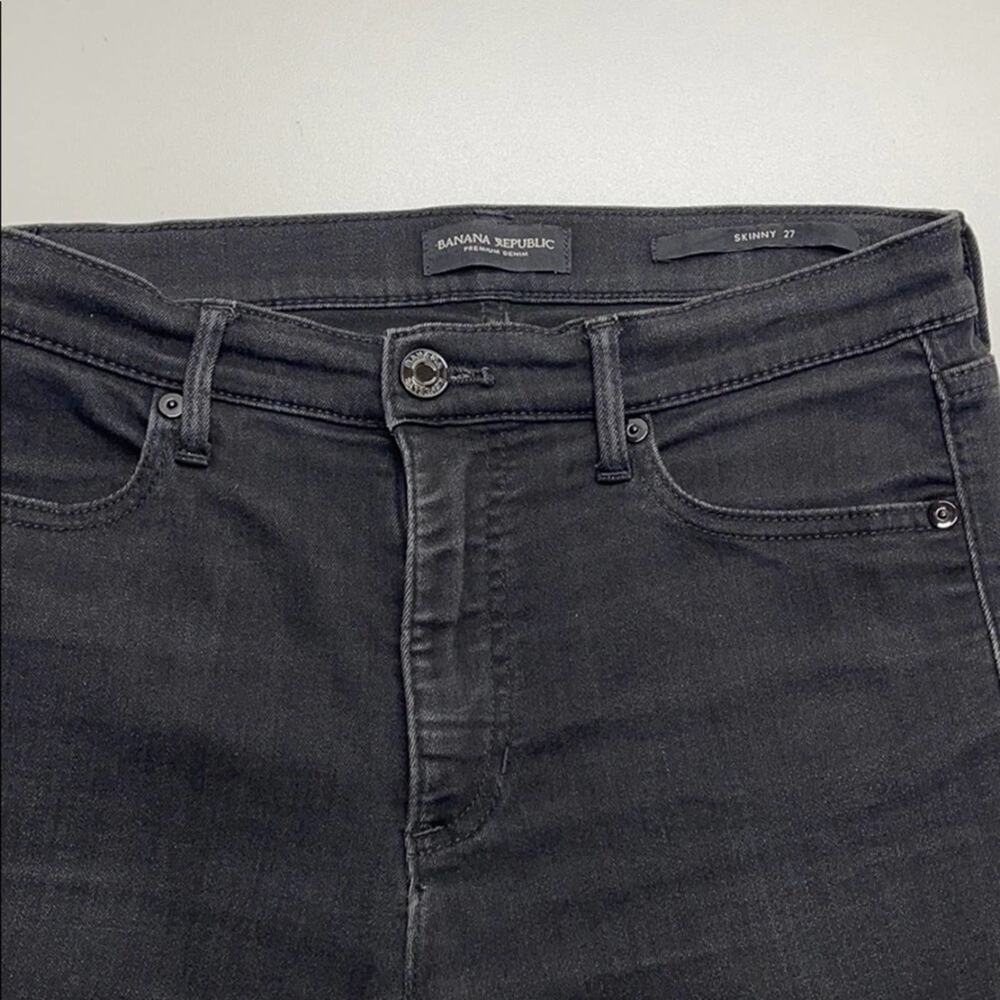 BANANA REPUBLIC Womens 27 Black Skinny Ankle Jeans